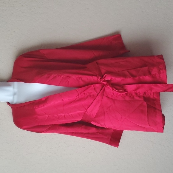 VTG Victoria's Secret red satin feeling robe OSFM - Picture 3 of 10